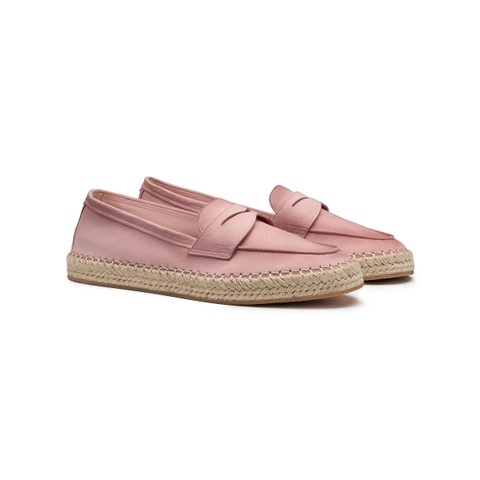 Women's pink suede espadrillas - Santoni - 2