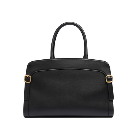 Black leather handbag - Santoni - 5