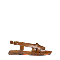 Sandale Beyond en cuir marron pour femme - Santoni - 1
