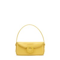 Yellow leather shoulder bag - Santoni - 1