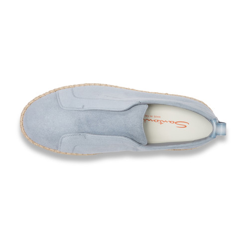 Espadrillas da uomo in suede azzurro - Santoni - 5