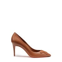 Women's brown leather high-heel Santoni Sibille pump - Santoni - 1