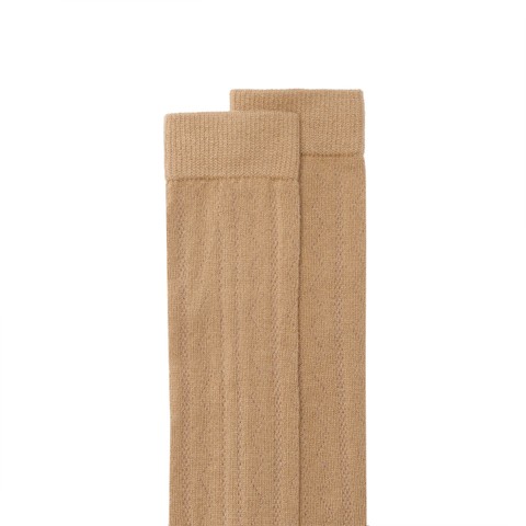 Dove grey cashmere high socks - Santoni - 3