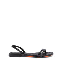 Schwarze Sandalen für Damen aus Leder - Santoni - 1