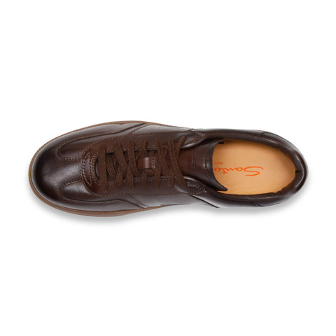 Men's dark brown leather DBS Oly sneaker - Santoni - 5