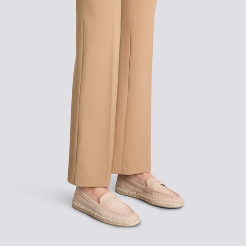 Women's beige suede espadrillas - Santoni - 2