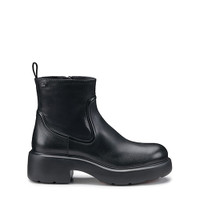 Women's black leather Easy ankle boot - Santoni - 1