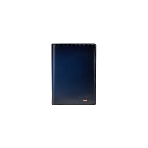 Blue leather passport case - Santoni - 1