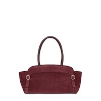 Borsa a spalla in suede bordeaux - Santoni - 1