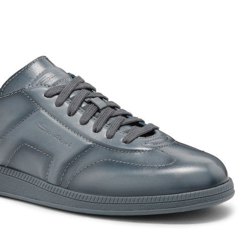 Sneakers DBS Oly de hombre en piel azul - Santoni - 6