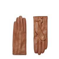 Brown leather gloves - Santoni - 1