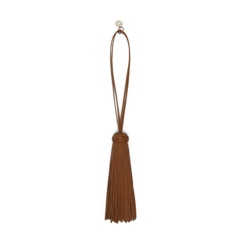 Brown leather tassel charm - Santoni - 1
