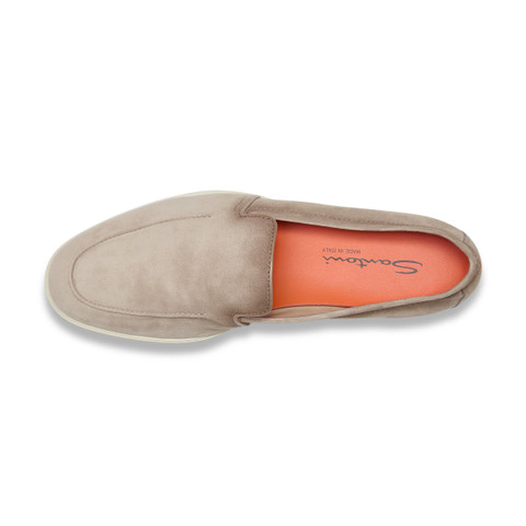 Mocasines de hombre de ante beige - Santoni - 5