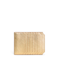 Gold laminated leather document holder - Santoni - 1