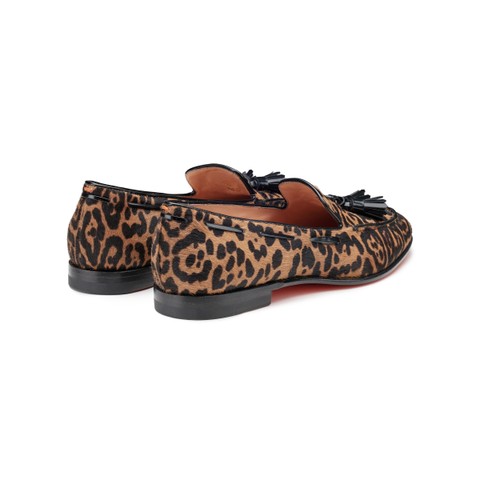Women's cavallino leather tassel loafer - Santoni - 3