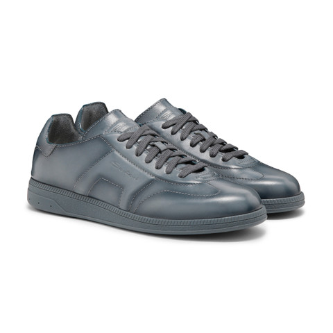 Sneakers DBS Oly de hombre en piel azul - Santoni - 3