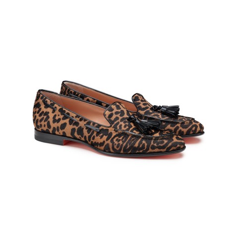 Women's cavallino leather tassel loafer - Santoni - 2