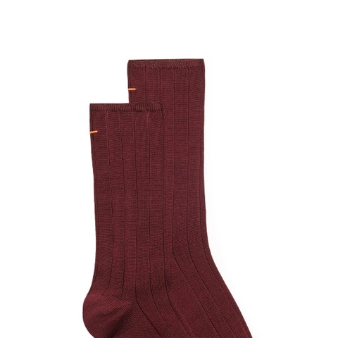 Calzini medi in Filo di Scozia bordeaux - Santoni - 3