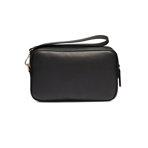 Black tumbled leather beauty case - Santoni - 3