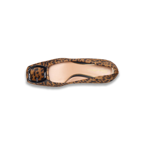 Women's animal-print cavallino mid-heel pump - Santoni - 4