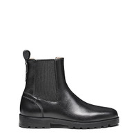 Women’s black leather Chelsea boot - Santoni - 1