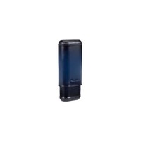 Cigar case in cedar wood covered in blue leather - Santoni - 2