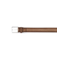 Brown suede adjustable belt - Santoni - 2