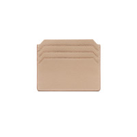 Beige tumbled leather credit card holder - Santoni - 2