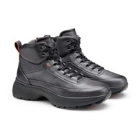 Men's grey leather Easy Bounce Mountain sneaker - Santoni - 2