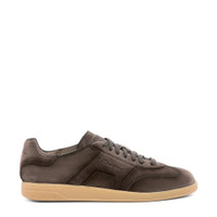 Men's brown suede DBS Oly sneaker - Santoni - 1