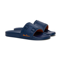 Men’s blue rubber sandal - Santoni - 2