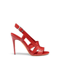 Sandale Beyond à talon haut en cuir rouge pour femme - Santoni - 1
