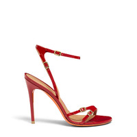 Women's red patent leather high-heel sandal - Santoni - 1