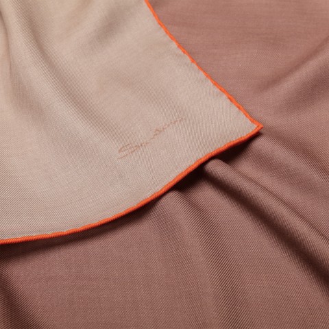 Pink silk scarf - Santoni - 4