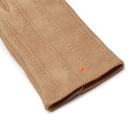 Beige suede gloves - Santoni - 2