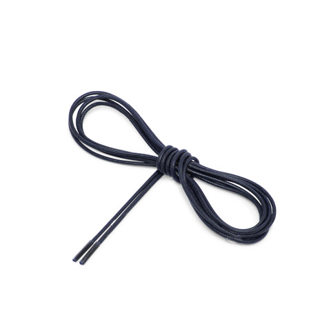 Blue waxed laces - 80 cm - Santoni - 2