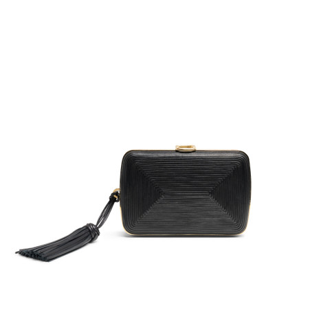 Black leather crossbody bag - Santoni - 1