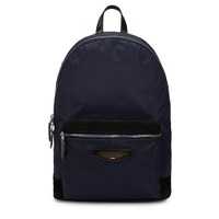 Blue suede and leather backpack - Santoni - 1