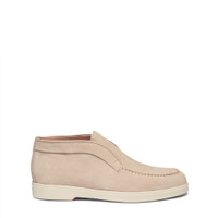 Women&rsquo;s pink suede desert boot - Santoni - 1