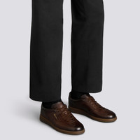 Men's dark brown leather DBS Oly sneaker - Santoni - 2