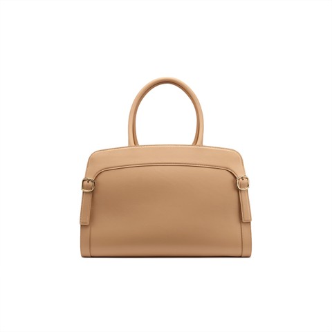 Beige leather handbag - Santoni - 4