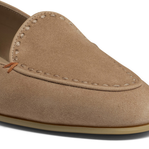 Women's pink suede loafer - Santoni - 6