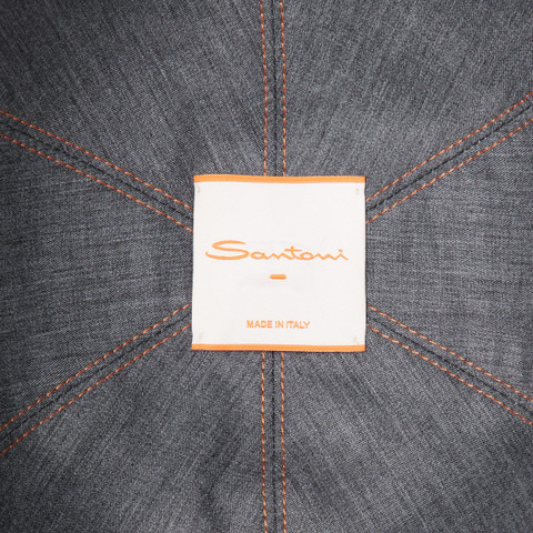 Grey cashmere baseball hat - Santoni - 3