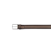 Brown leather adjustable belt - Santoni - 2