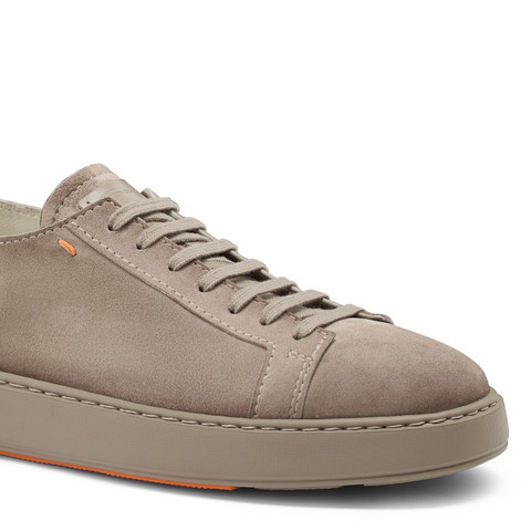 Men's grey suede sneaker - Santoni - 6