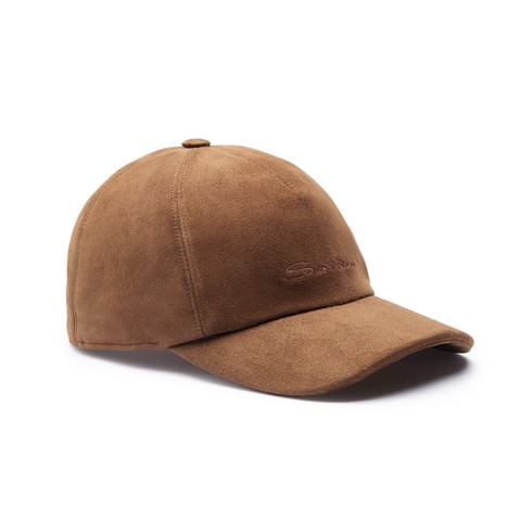 Brown suede baseball cap - Santoni - 2