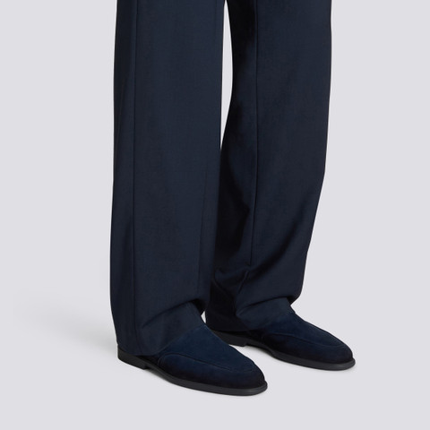 Botines Chelsea de hombre en ante azul - Santoni - 2