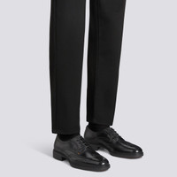 Men's black leather Easy brogue lace-up - Santoni - 2