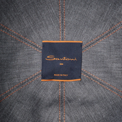 Blue cashmere baseball hat - Santoni - 3