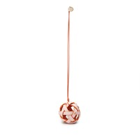 Pink woven leather sphere charm - Santoni - 2